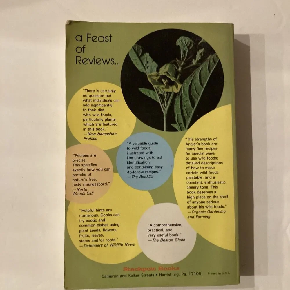 Feasting Free‎ on Wild Edibles by Bradford Angier 1980 Trade Paperback